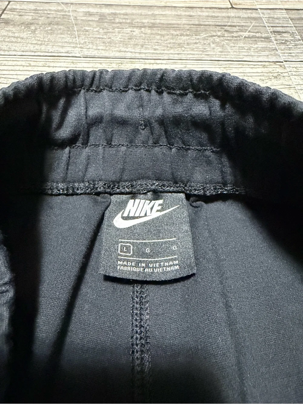 Nike NSW Ponte Stretch Joggers Men’s L Black Tapered (Inseam 25.5) CJ4281-010